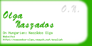 olga naszados business card
